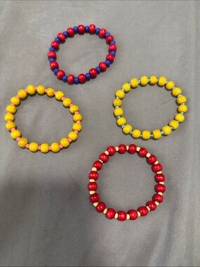 Woman’s handmade set of 4 bracelets